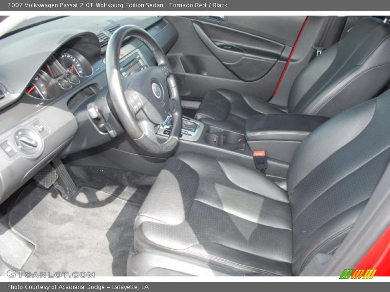 Tornado Red / Black 2007 Volkswagen Passat 2.0T Wolfsburg Edition Sedan