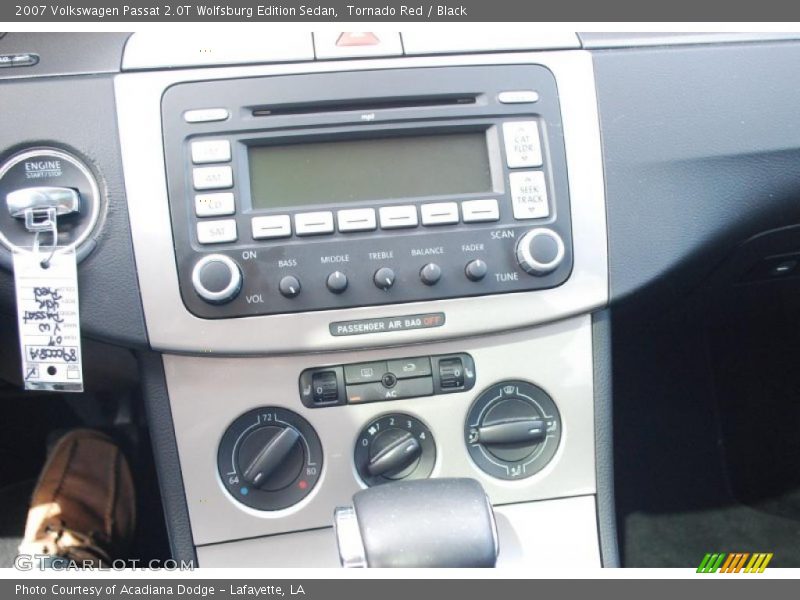 Tornado Red / Black 2007 Volkswagen Passat 2.0T Wolfsburg Edition Sedan
