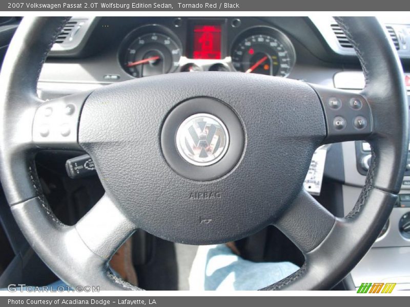 Tornado Red / Black 2007 Volkswagen Passat 2.0T Wolfsburg Edition Sedan