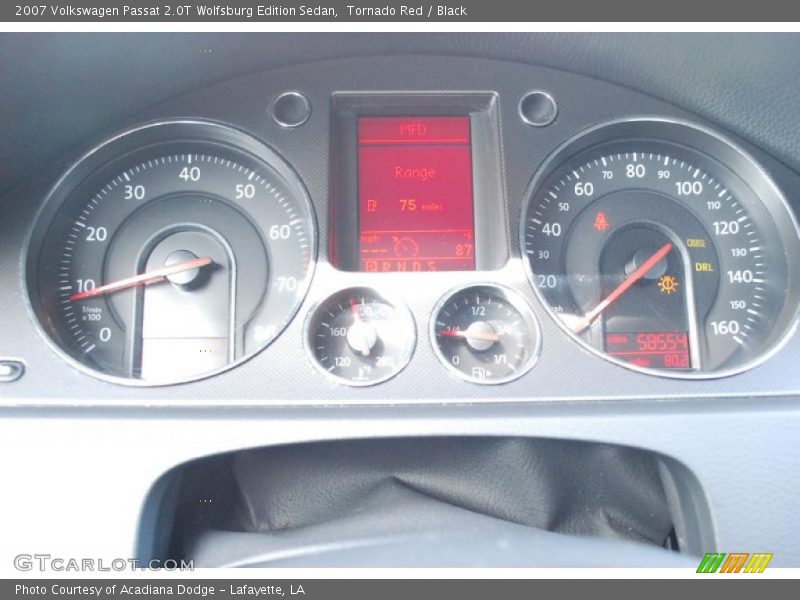 Tornado Red / Black 2007 Volkswagen Passat 2.0T Wolfsburg Edition Sedan
