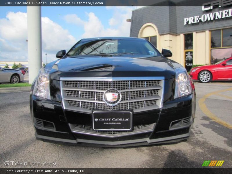 Black Raven / Cashmere/Cocoa 2008 Cadillac CTS Sedan