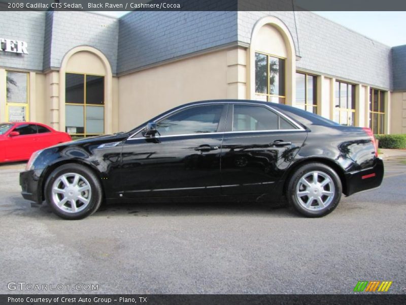 Black Raven / Cashmere/Cocoa 2008 Cadillac CTS Sedan