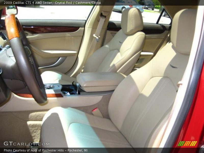 Crystal Red / Cashmere/Cocoa 2009 Cadillac CTS 4 AWD Sedan