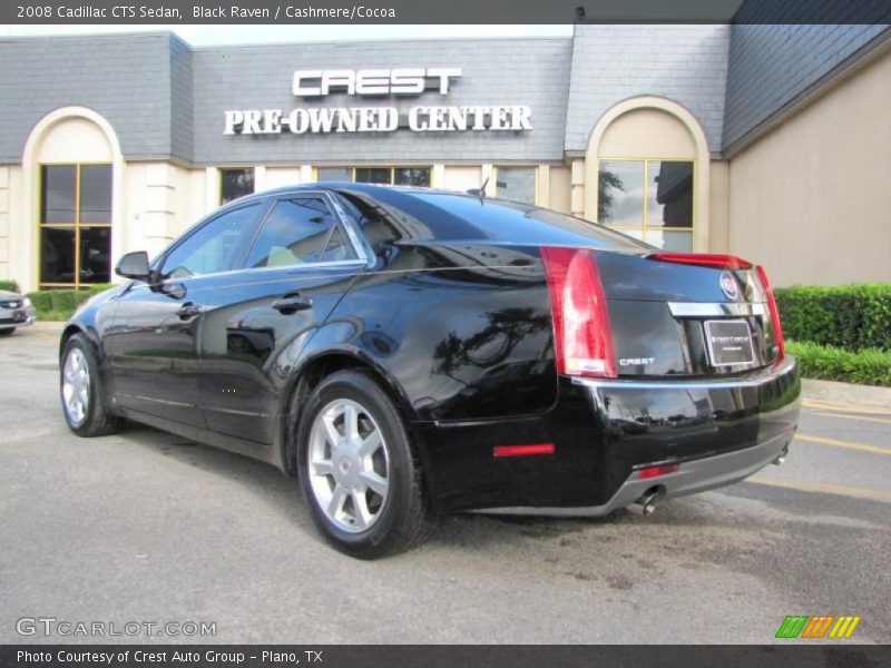 Black Raven / Cashmere/Cocoa 2008 Cadillac CTS Sedan