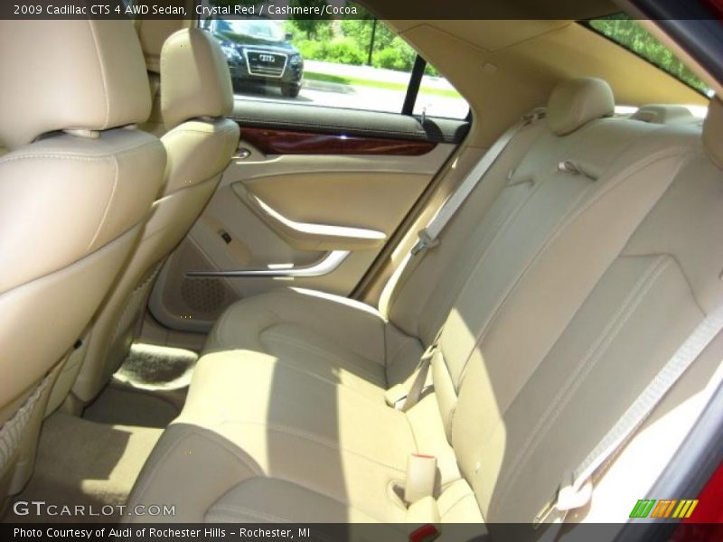 Crystal Red / Cashmere/Cocoa 2009 Cadillac CTS 4 AWD Sedan