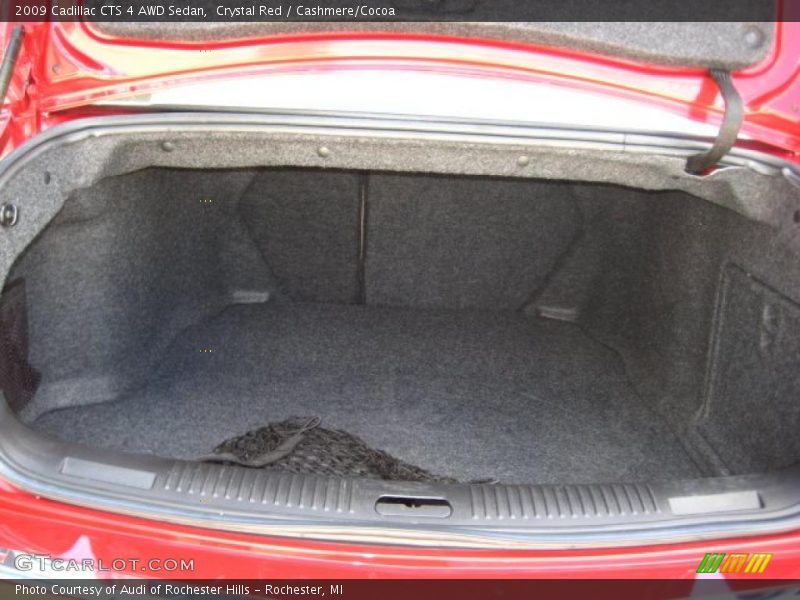 Crystal Red / Cashmere/Cocoa 2009 Cadillac CTS 4 AWD Sedan
