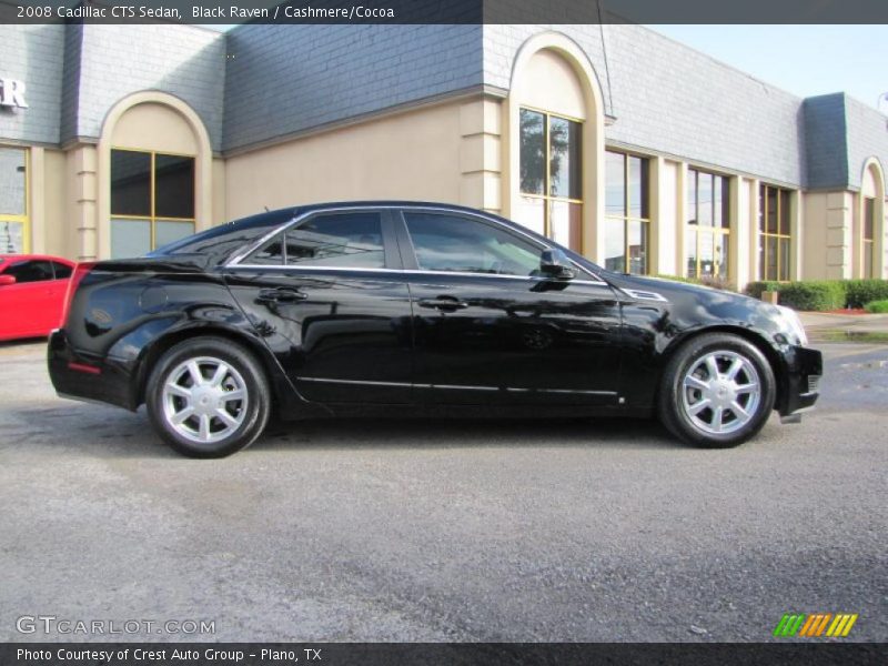 Black Raven / Cashmere/Cocoa 2008 Cadillac CTS Sedan