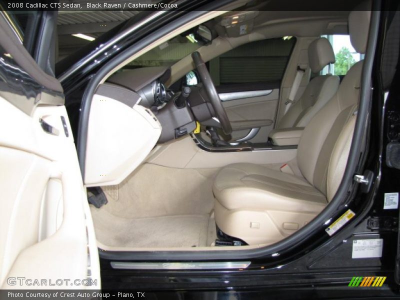 Black Raven / Cashmere/Cocoa 2008 Cadillac CTS Sedan
