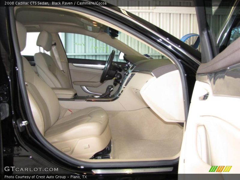 Black Raven / Cashmere/Cocoa 2008 Cadillac CTS Sedan
