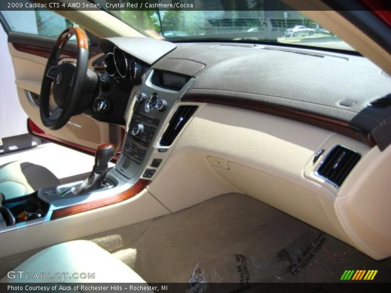Crystal Red / Cashmere/Cocoa 2009 Cadillac CTS 4 AWD Sedan