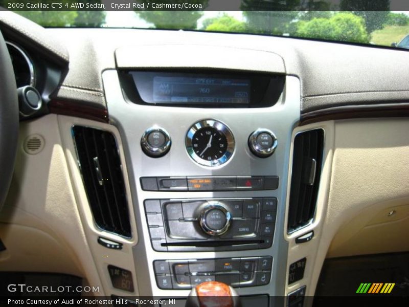 Crystal Red / Cashmere/Cocoa 2009 Cadillac CTS 4 AWD Sedan