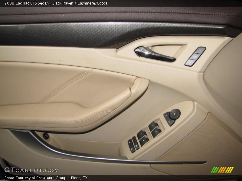 Black Raven / Cashmere/Cocoa 2008 Cadillac CTS Sedan