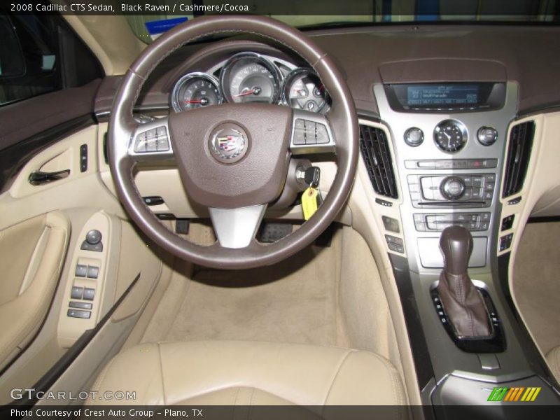 Black Raven / Cashmere/Cocoa 2008 Cadillac CTS Sedan