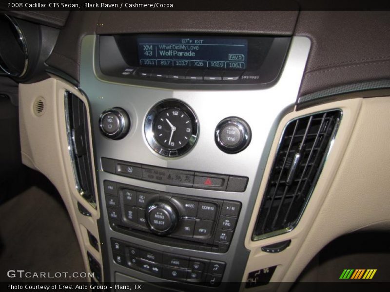 Black Raven / Cashmere/Cocoa 2008 Cadillac CTS Sedan