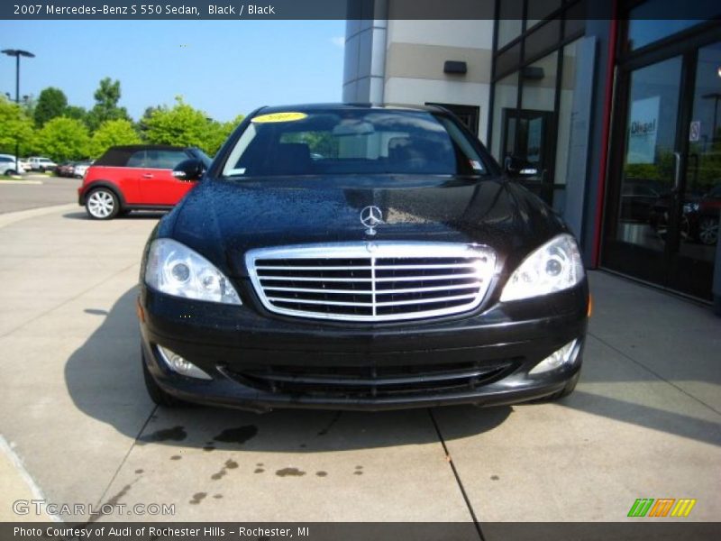 Black / Black 2007 Mercedes-Benz S 550 Sedan