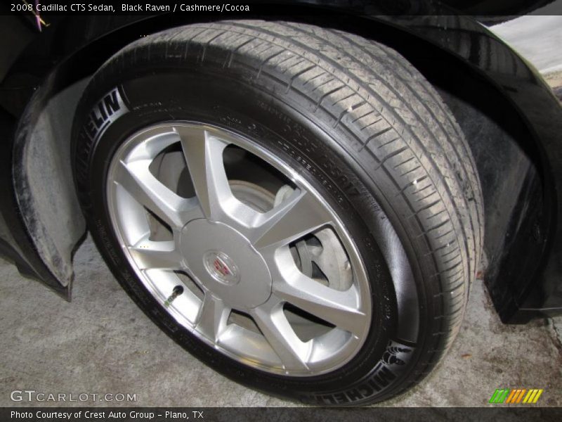Black Raven / Cashmere/Cocoa 2008 Cadillac CTS Sedan