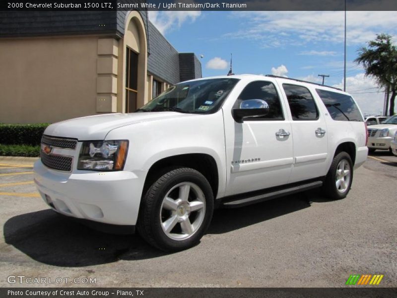 Summit White / Light Titanium/Dark Titanium 2008 Chevrolet Suburban 1500 LTZ