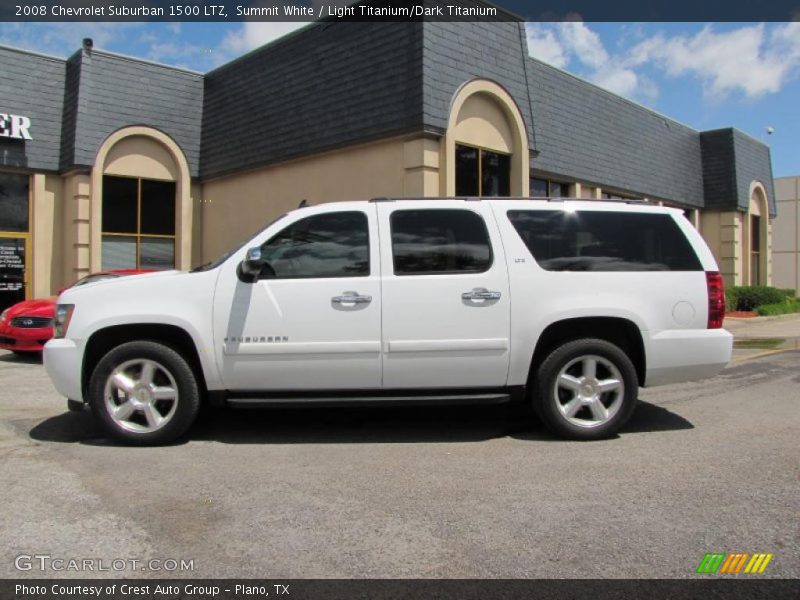 Summit White / Light Titanium/Dark Titanium 2008 Chevrolet Suburban 1500 LTZ
