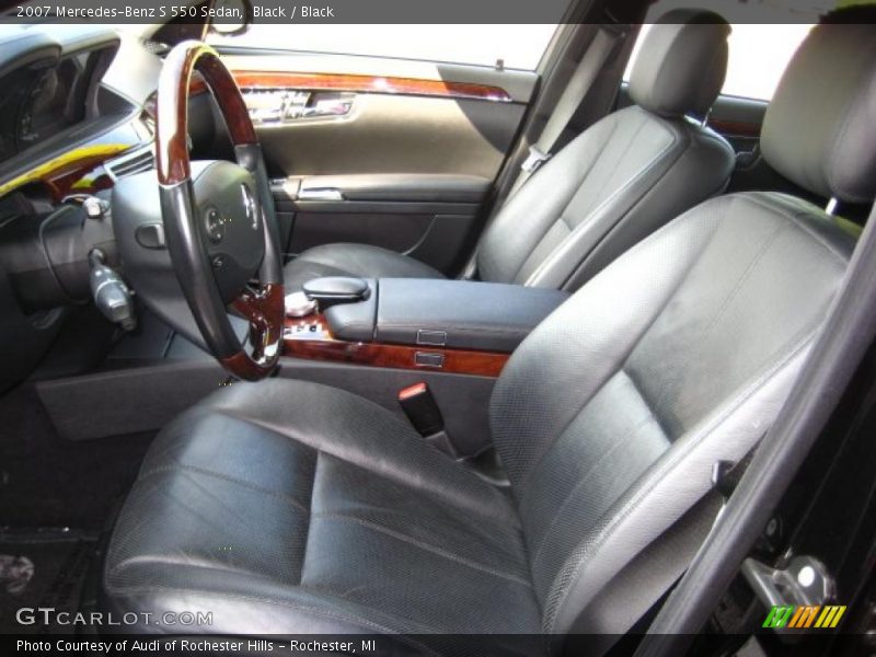 Black / Black 2007 Mercedes-Benz S 550 Sedan