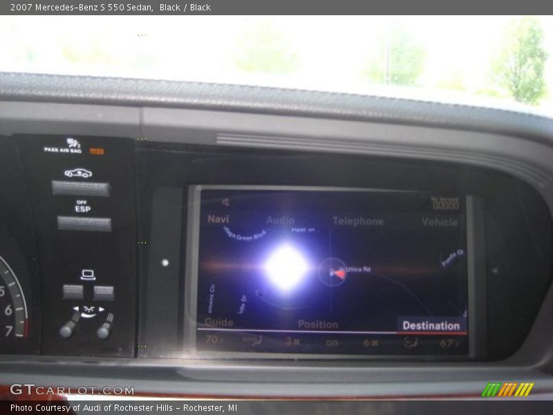 Black / Black 2007 Mercedes-Benz S 550 Sedan