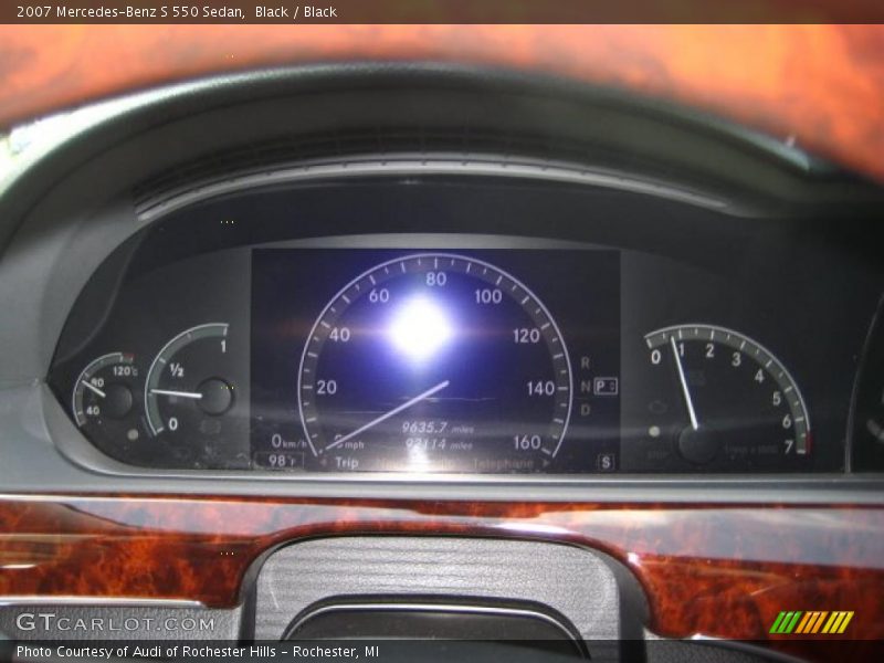 Black / Black 2007 Mercedes-Benz S 550 Sedan