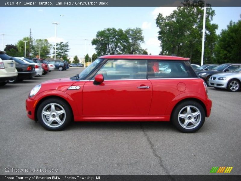 Chili Red / Grey/Carbon Black 2010 Mini Cooper Hardtop