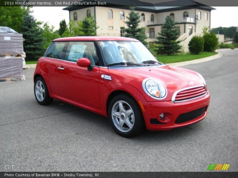 Chili Red / Grey/Carbon Black 2010 Mini Cooper Hardtop