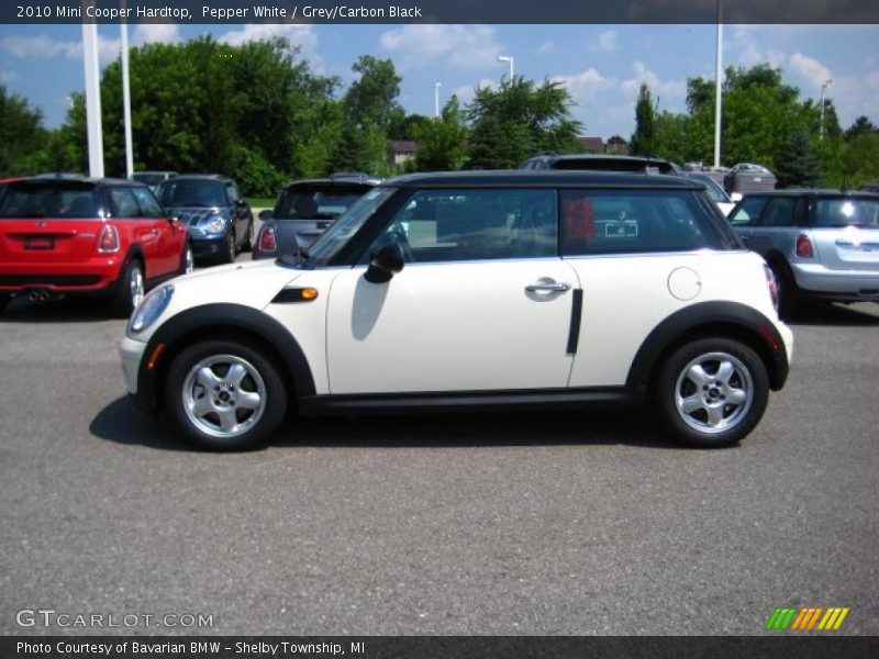 Pepper White / Grey/Carbon Black 2010 Mini Cooper Hardtop