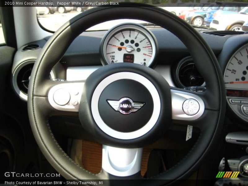 Pepper White / Grey/Carbon Black 2010 Mini Cooper Hardtop