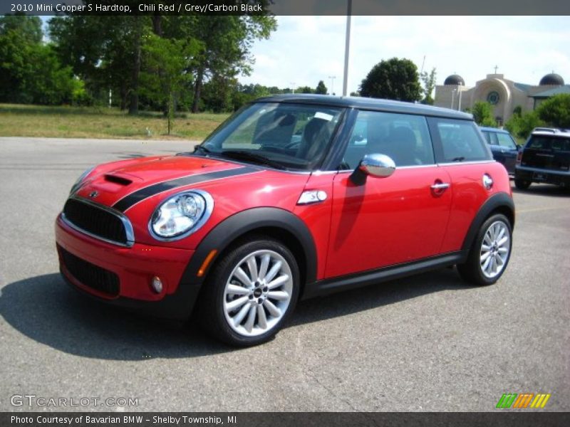 Chili Red / Grey/Carbon Black 2010 Mini Cooper S Hardtop
