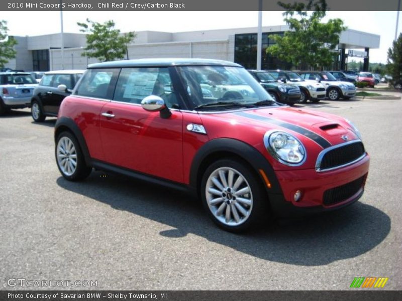 Chili Red / Grey/Carbon Black 2010 Mini Cooper S Hardtop