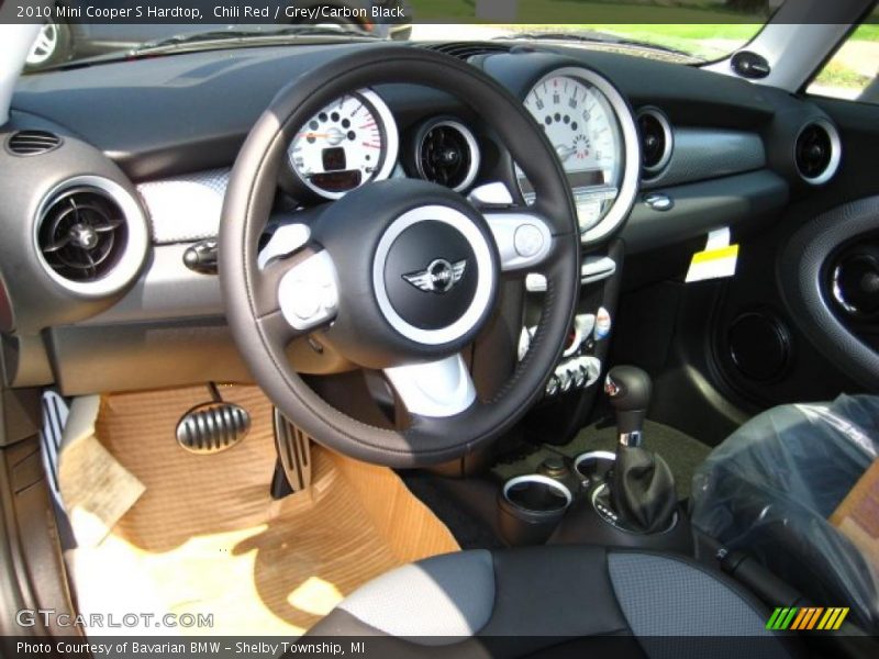Chili Red / Grey/Carbon Black 2010 Mini Cooper S Hardtop
