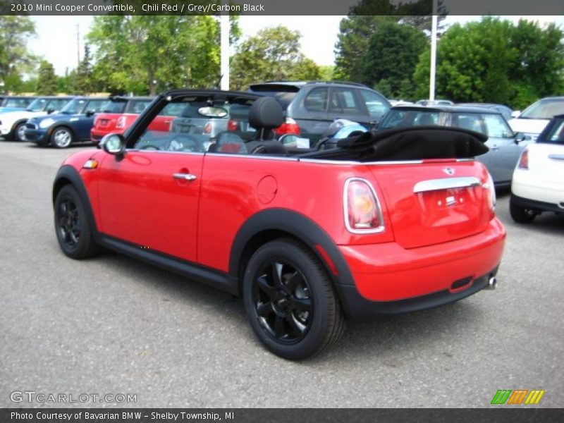 Chili Red / Grey/Carbon Black 2010 Mini Cooper Convertible