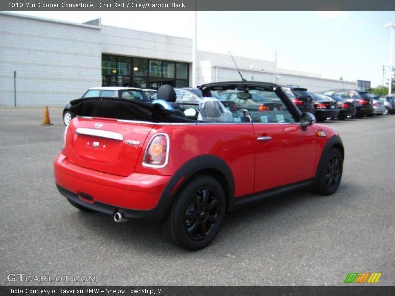 Chili Red / Grey/Carbon Black 2010 Mini Cooper Convertible