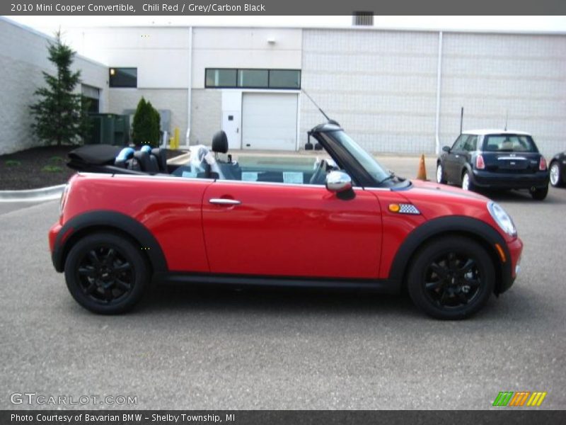 Chili Red / Grey/Carbon Black 2010 Mini Cooper Convertible