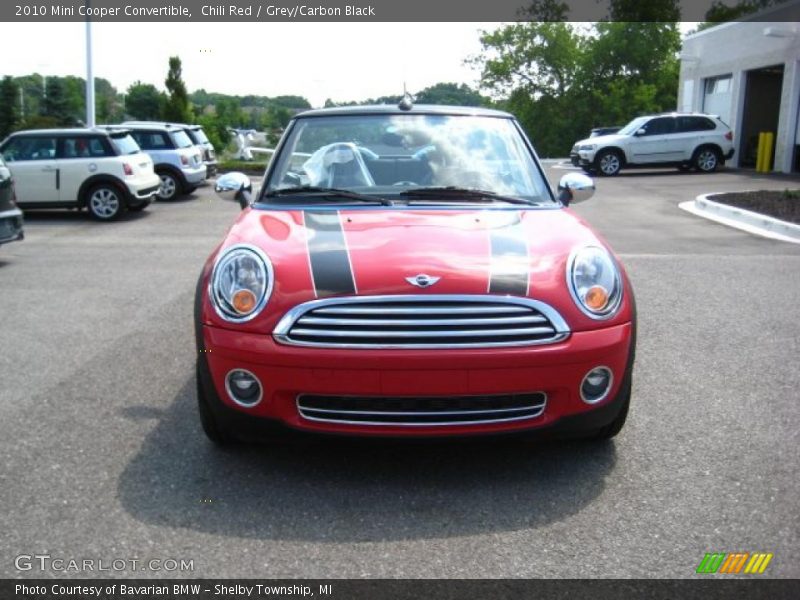 Chili Red / Grey/Carbon Black 2010 Mini Cooper Convertible