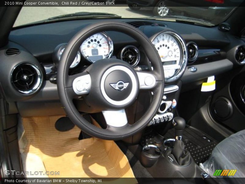 Chili Red / Grey/Carbon Black 2010 Mini Cooper Convertible