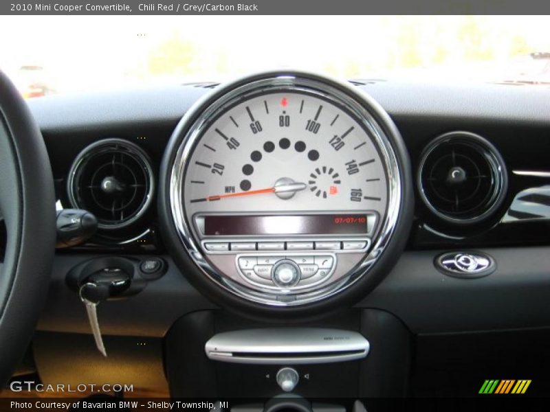 Chili Red / Grey/Carbon Black 2010 Mini Cooper Convertible