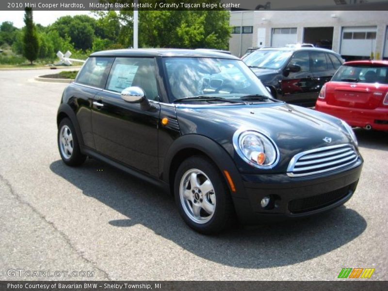 Midnight Black Metallic / Gravity Tuscan Beige Leather 2010 Mini Cooper Hardtop