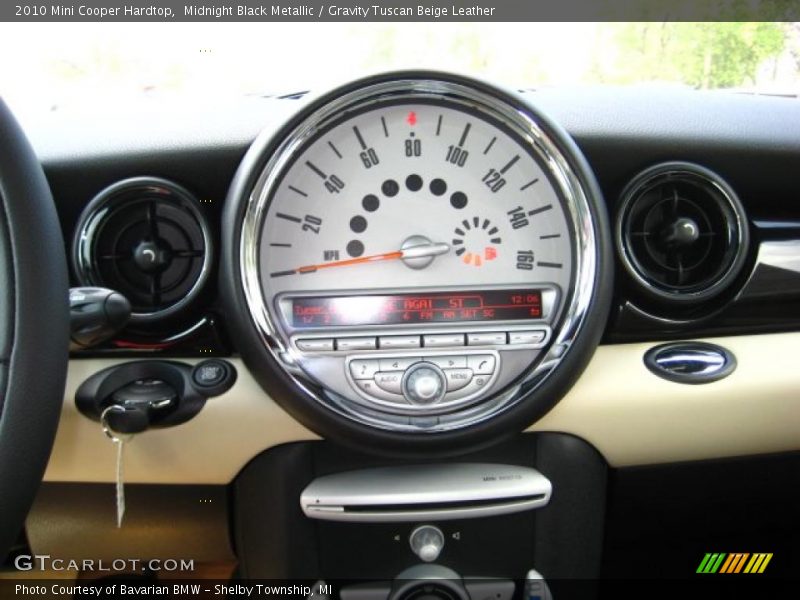 Midnight Black Metallic / Gravity Tuscan Beige Leather 2010 Mini Cooper Hardtop