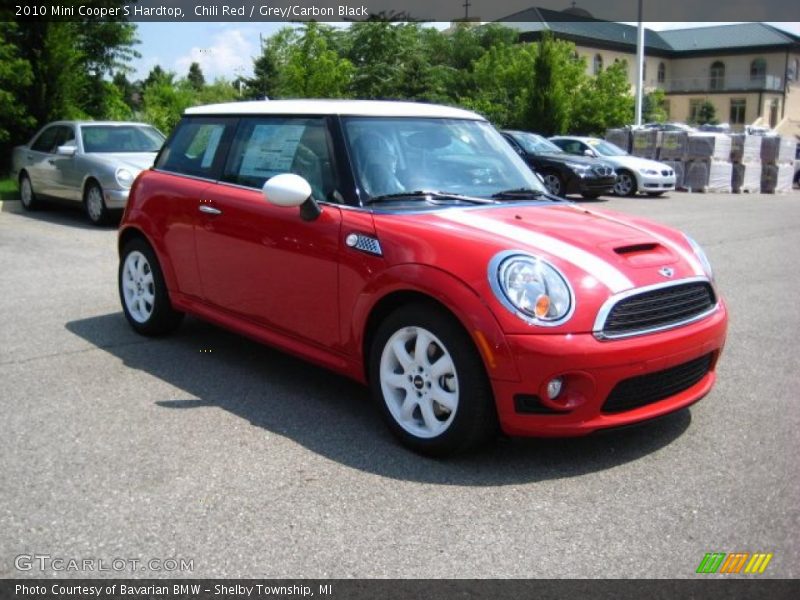 Chili Red / Grey/Carbon Black 2010 Mini Cooper S Hardtop