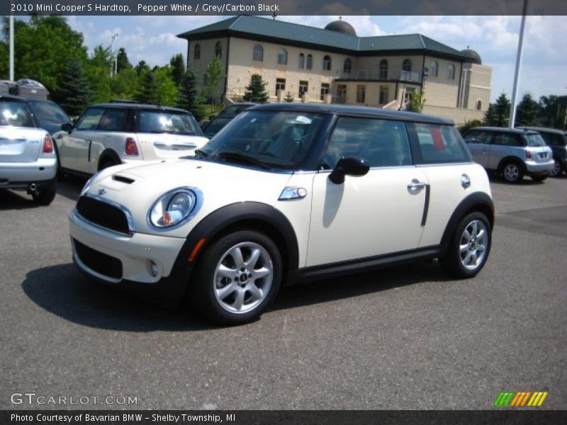 Pepper White / Grey/Carbon Black 2010 Mini Cooper S Hardtop