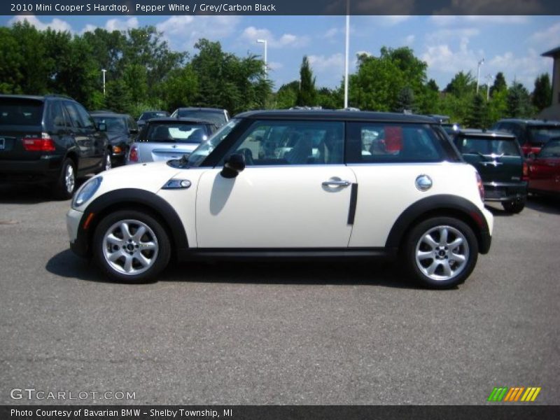 Pepper White / Grey/Carbon Black 2010 Mini Cooper S Hardtop