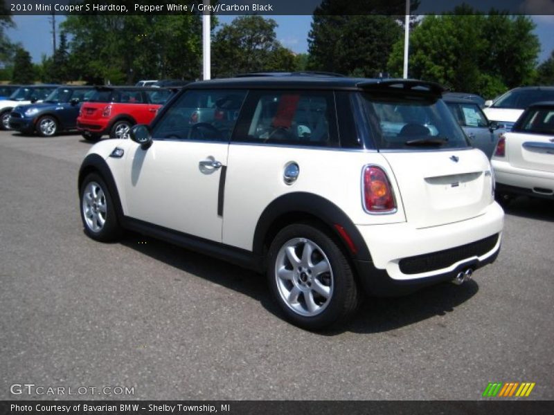 Pepper White / Grey/Carbon Black 2010 Mini Cooper S Hardtop