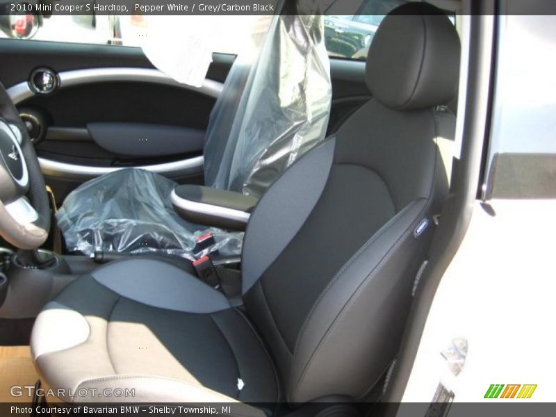 Pepper White / Grey/Carbon Black 2010 Mini Cooper S Hardtop