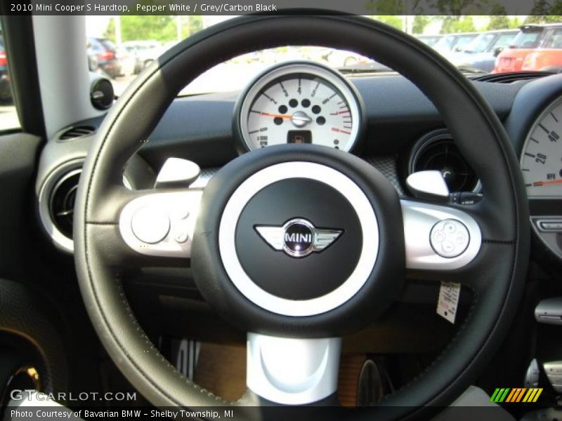 Pepper White / Grey/Carbon Black 2010 Mini Cooper S Hardtop