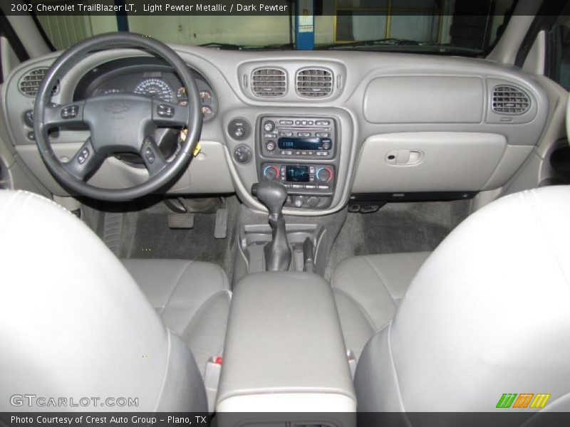 Light Pewter Metallic / Dark Pewter 2002 Chevrolet TrailBlazer LT