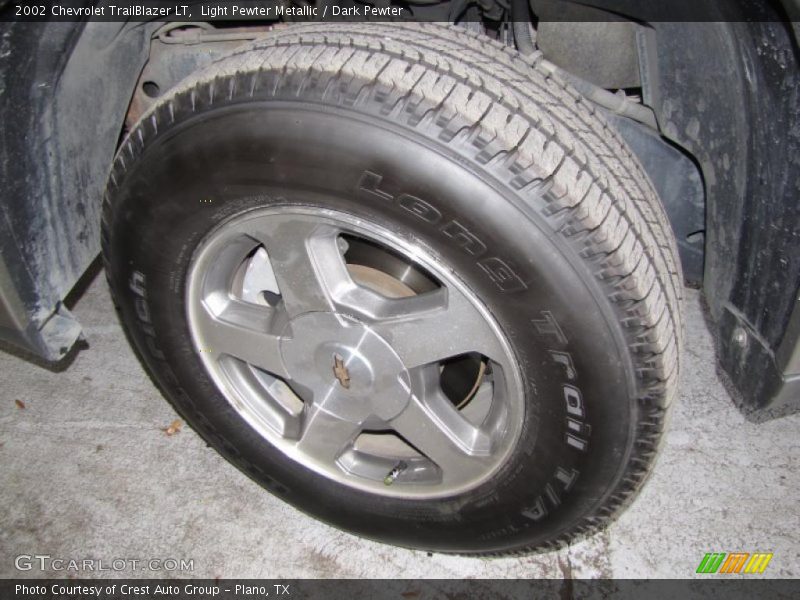 Light Pewter Metallic / Dark Pewter 2002 Chevrolet TrailBlazer LT
