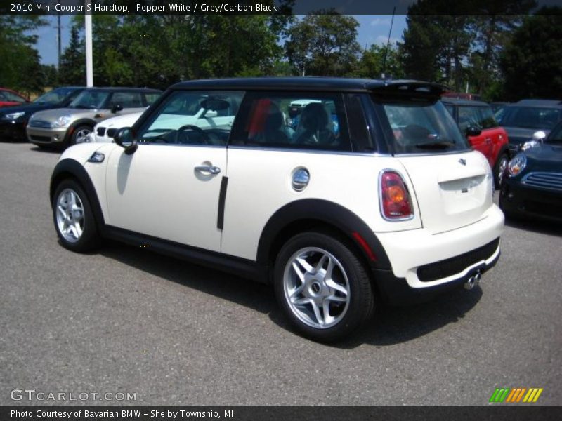 Pepper White / Grey/Carbon Black 2010 Mini Cooper S Hardtop