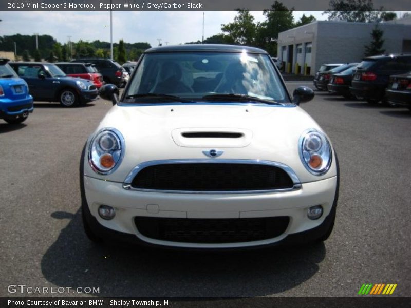 Pepper White / Grey/Carbon Black 2010 Mini Cooper S Hardtop